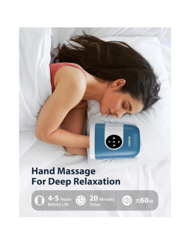 Masajeador de Mano CINCOM Inalámbrico con Calor y Compresión