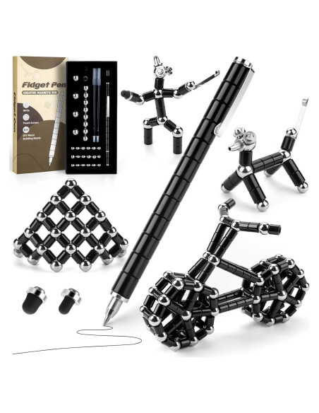 Bolígrafo Magnético Juboury Antiestrés 18.8x9.1cm Negro Bolígrafo Magnético Juboury Antiestrés 18.8x9.1cm Negro