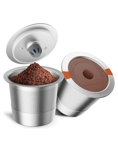 Filtros de Café Reutilizables RETHONE Acero Inoxidable 2 Pzs