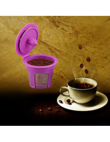 Paquete de 4 Filtros de Café Reutilizables Haetyly para Keurig