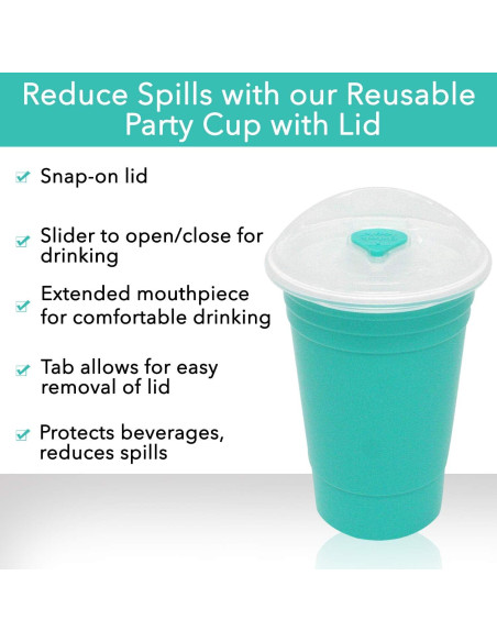 Vasos Reutilizables Rolling Sands 473ml Aqua - Paquete de 2 Vasos Reutilizables Rolling Sands 473ml Aqua - Paquete de 2