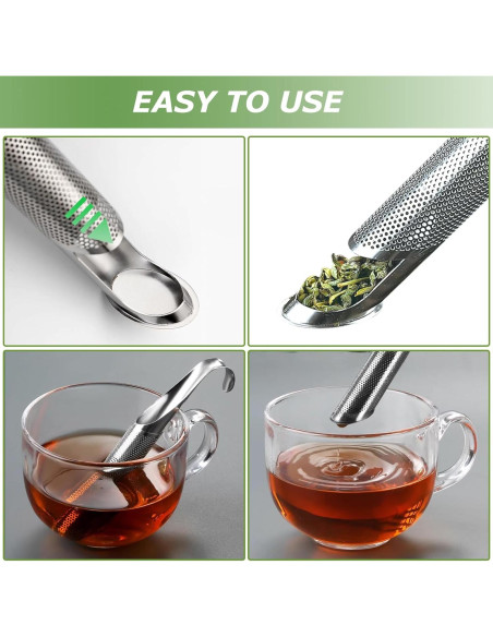 Paquete de 2 Infusores de Té HOSMLI Acero Inoxidable 12.7 cm Paquete de 2 Infusores de Té HOSMLI Acero Inoxidable 12.7 cm