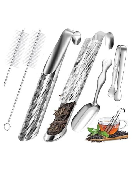 Filtro de Té Acero Inoxidable Shelling Home 2 Piezas Filtro de Té Acero Inoxidable Shelling Home 2 Piezas