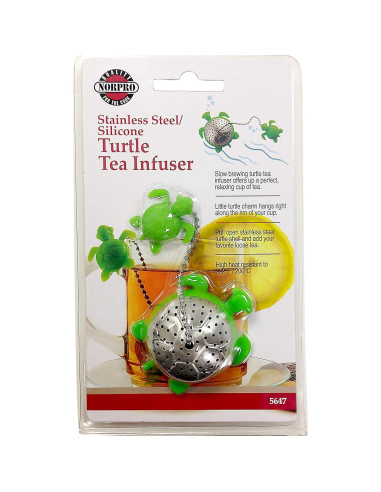 Infusor de Té Tortuga Norpro S/S Verde 5.08cm