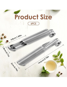 6 Infusores de Té de Acero Inoxidable JOUTYFOR 14.5 cm 2
