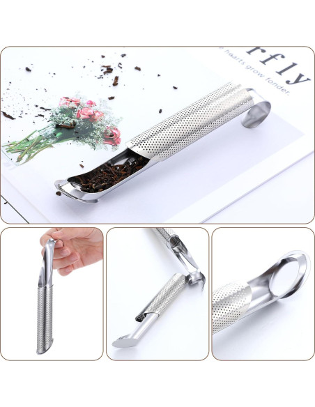 6 Infusores de Té de Acero Inoxidable JOUTYFOR 14.5 cm 6 Infusores de Té de Acero Inoxidable JOUTYFOR 14.5 cm