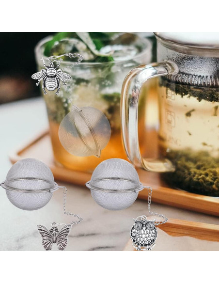 Infusores de Té MIOINEY 3 Piezas Acero Inoxidable Animal Infusores de Té MIOINEY 3 Piezas Acero Inoxidable Animal