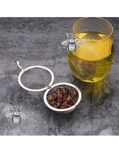 Infusores de Té MIOINEY 3 Piezas Acero Inoxidable Animal
