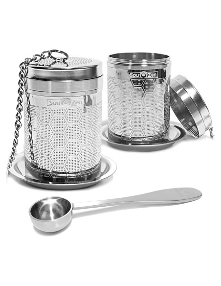 Infusor de Té Sou Zen Acero Inoxidable 304 Paquete de 2 Infusor de Té Sou Zen Acero Inoxidable 304 Paquete de 2