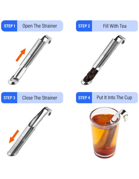 Infusor de Té de Acero Inoxidable Codcaw - 2 Paquetes Infusor de Té de Acero Inoxidable Codcaw - 2 Paquetes