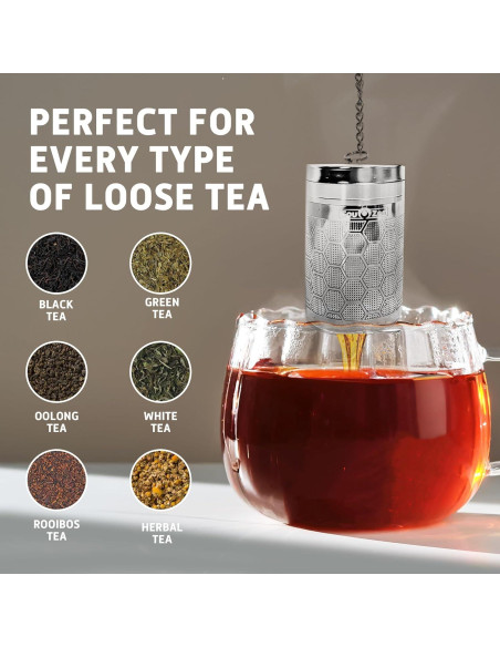 Infusor de Té Sou Zen Acero Inoxidable 304 Paquete de 2 Infusor de Té Sou Zen Acero Inoxidable 304 Paquete de 2