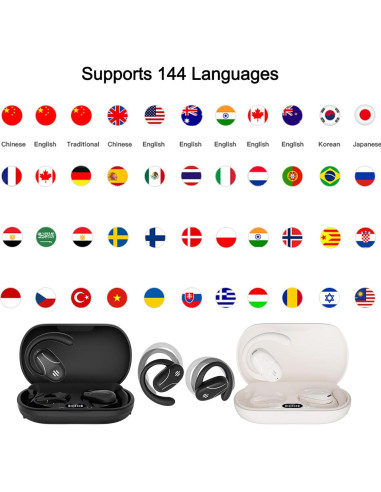 Auriculares Traductor GPAMBA SP30 Bluetooth 144 Idiomas