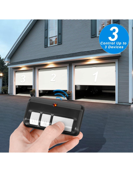Control Remoto de Puerta de Garaje CreaCity 893LM Universal Control Remoto de Puerta de Garaje CreaCity 893LM Universal