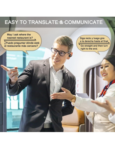 Auriculares Traductor GPAMBA SP30 Bluetooth 144 Idiomas