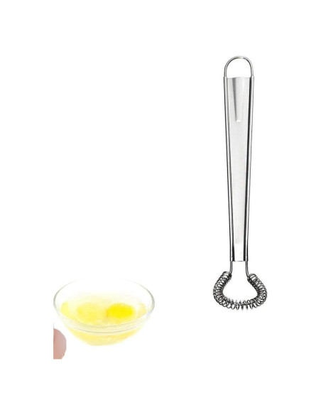 Batidor de Huevo Manual Jizlan de Acero Inoxidable 20 cm Batidor de Huevo Manual Jizlan de Acero Inoxidable 20 cm