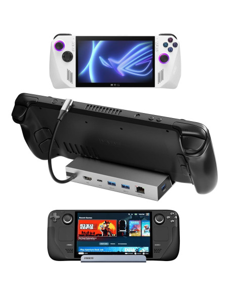 Dock 6-en-1 para Steam Deck 4K 60Hz - Iavkyu Dock 6-en-1 para Steam Deck 4K 60Hz - Iavkyu