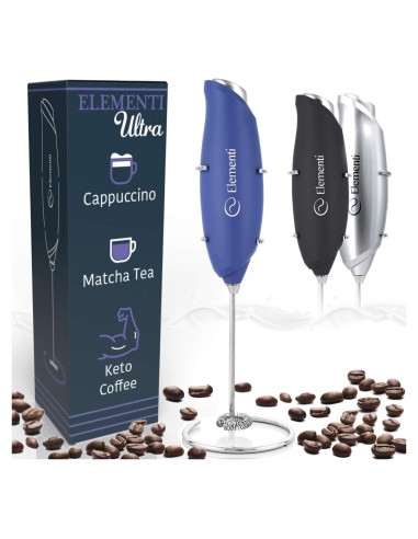Batidor Eléctrico de Leche Elementi Azul Ultra 28cm