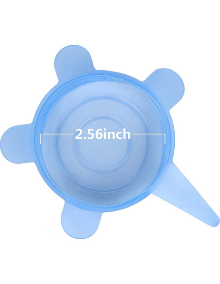 Tapa de Lata de Comida para Mascotas SLSON 6 Piezas Azul Tapa de Lata de Comida para Mascotas SLSON 6 Piezas Azul