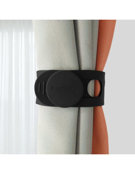 Correa de Silicona Multiusos ForTidy 55 cm Negra y Gris Correa de Silicona Multiusos ForTidy 55 cm Negra y Gris