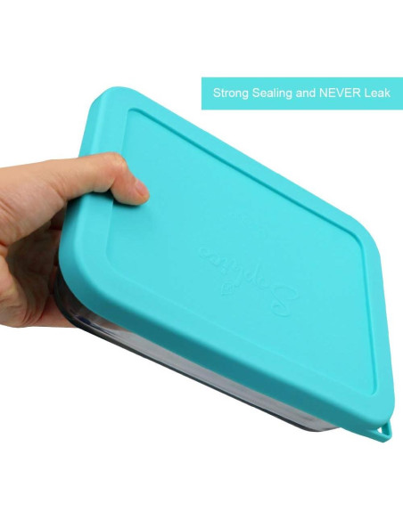 Cubierta de Silicona Rectangular 3 Tazas SOPHICO Menta 2 Pzas Cubierta de Silicona Rectangular 3 Tazas SOPHICO Menta 2 Pzas