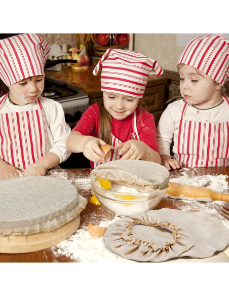Cubiertas de Tazón Reutilizables Patelai 10 Pcs 5 Tamaños Beige Cubiertas de Tazón Reutilizables Patelai 10 Pcs 5 Tamaños Beige