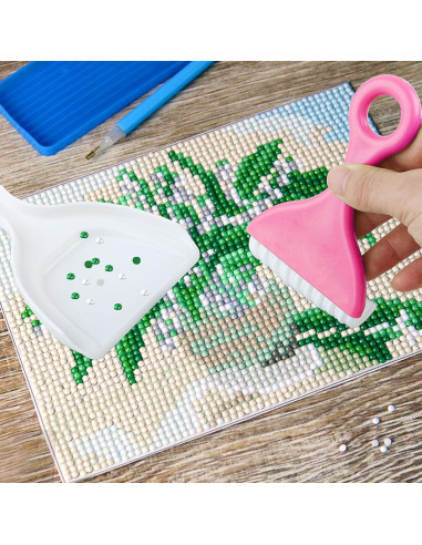 Brocha Aplicadora de Pintura de Diamante Cobee Rosa Mini