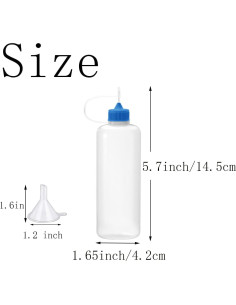 Goiio 10 Botellas Aplicador 120 ml Punta Precisión Multicolor 2