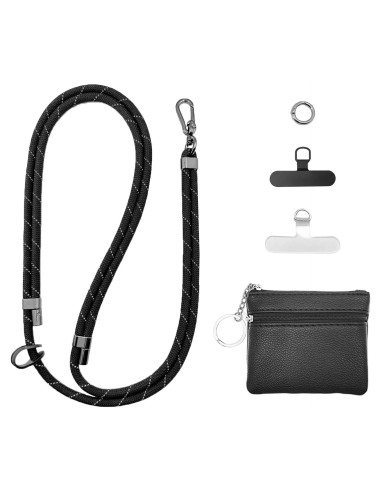Correa para Teléfono Clip and Go con Bolsa Negra Ajustable