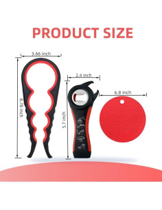 Abridor de frascos 5 en 1 TewinEchanders para manos débiles 2