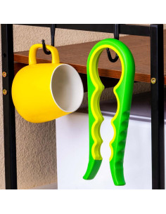 Abridor de frascos antideslizante Bloss 4 en 1 para manos débiles 2