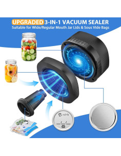 Sellador al Vacío Eléctrico Yoobao ZK-01 para Tarros Mason 2