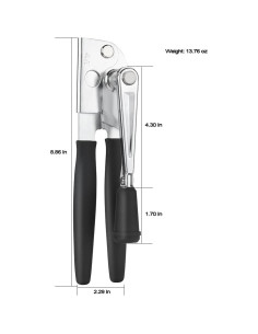 Abrelatas Manual Oblivix de Acero Inoxidable, Ergonomía y Eficiencia 2