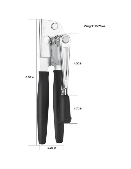 Abrelatas Manual Oblivix de Acero Inoxidable, Ergonomía y Eficiencia Abrelatas Manual Oblivix de Acero Inoxidable, Ergonomía y Eficiencia