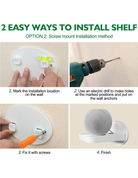 Estante de Pared BELIEFLUO Universal para Electrónicos Estante de Pared BELIEFLUO Universal para Electrónicos