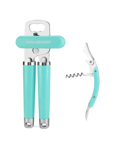 Juego de Abrebotellas Multifuncional HAUSHOF 2 Piezas Verde