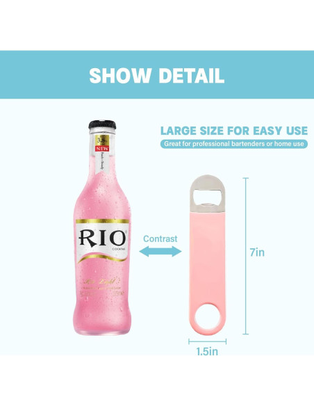 Paquete de 3 Abrebotellas KTOJOY de Acero Inoxidable 17.8 cm Paquete de 3 Abrebotellas KTOJOY de Acero Inoxidable 17.8 cm
