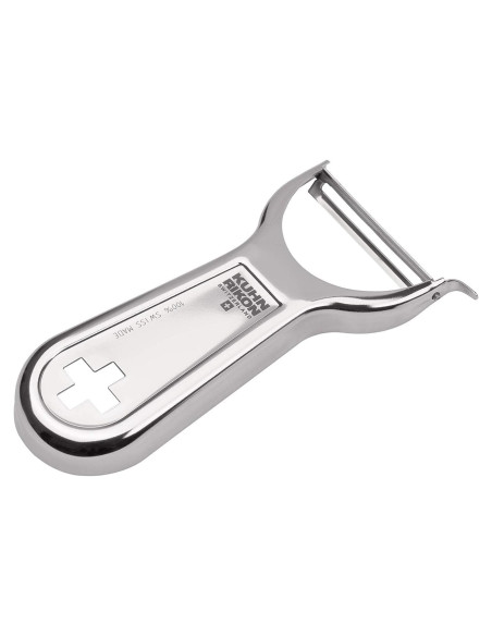 Pelador de Metal Ergonómico Kuhn Rikon Suizo Acero Inoxidable Pelador de Metal Ergonómico Kuhn Rikon Suizo Acero Inoxidable