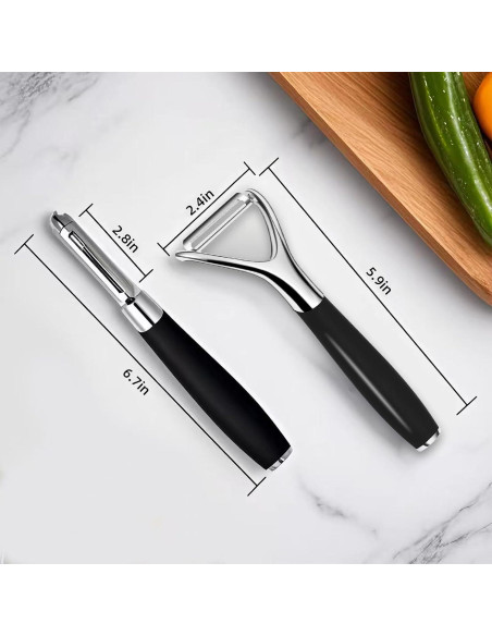 Pelador de Verduras LIIGEMI I Peeler Acero Inoxidable Ergonómico Pelador de Verduras LIIGEMI I Peeler Acero Inoxidable Ergonómico