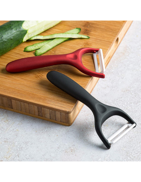 Juego de 2 Peladores de Cerámica Epoca con Mangos Ergonómicos Juego de 2 Peladores de Cerámica Epoca con Mangos Ergonómicos
