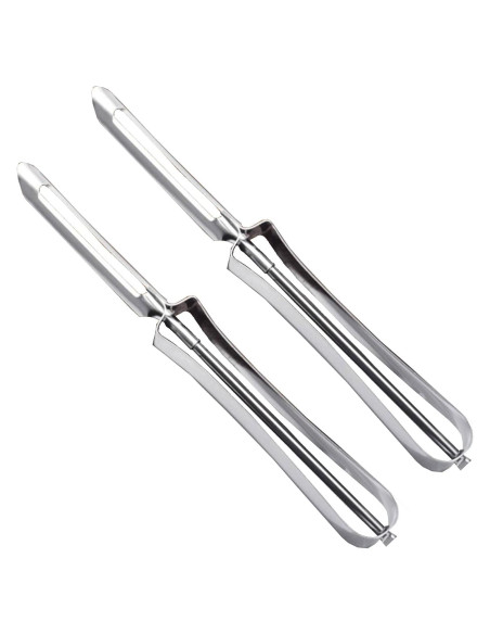 Peladores de Verduras YOUYOU de Acero Inoxidable - 2 Unidades Peladores de Verduras YOUYOU de Acero Inoxidable - 2 Unidades