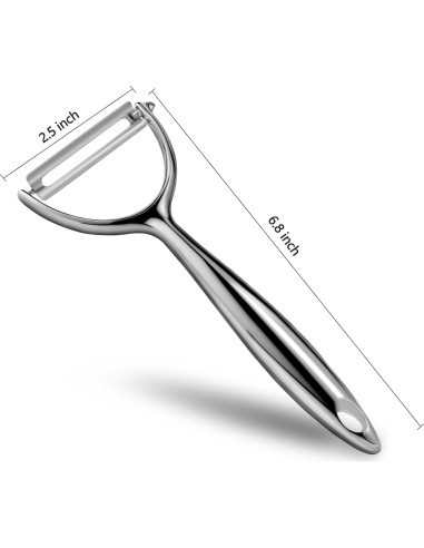 Pelador de Verduras Ergonómico LIIGEMI con Cuchillas de Acero Inoxidable