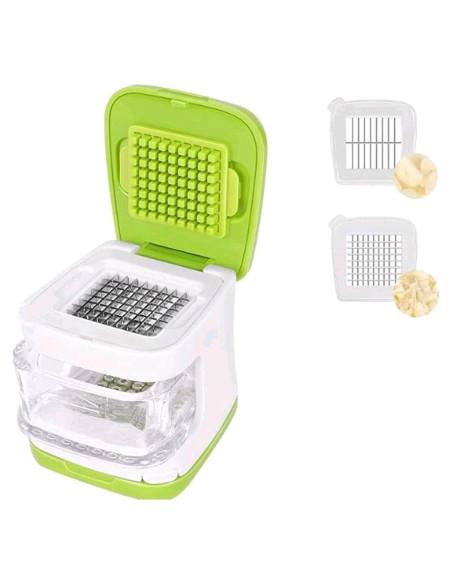 Prensa de Ajo fghuim Verde con Picador y Contenedor 7.6cm Prensa de Ajo fghuim Verde con Picador y Contenedor 7.6cm