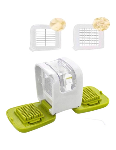 Prensa de Ajo fghuim Verde con Picador y Contenedor 7.6cm