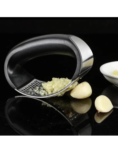 Prensa de Ajo Manual de Acero Inoxidable Lunaya - Fácil Limpieza