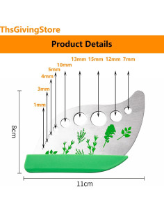 Deshojadora de Hierbas ThsGivingStore Acero Inoxidable 304 2