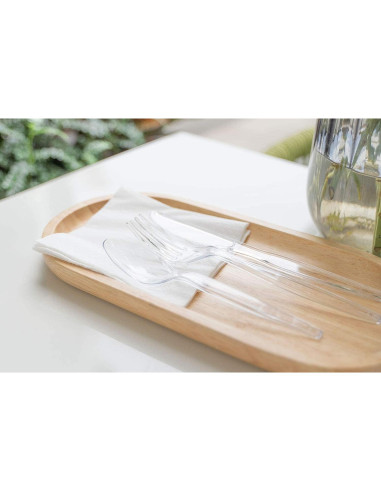 Cuchillos Desechables Transparentes POSATE - 100 Unidades
