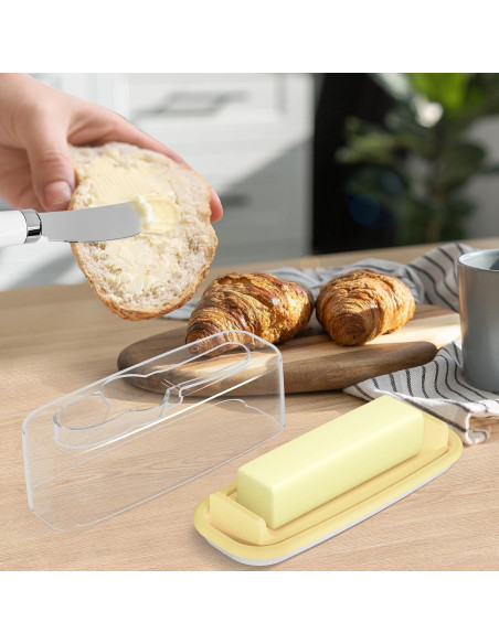 Plato para Mantequilla AJIJING con Tapa y Espátula Libre de BPA Plato para Mantequilla AJIJING con Tapa y Espátula Libre de BPA