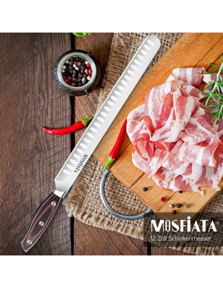 Cuchillo de Rebanar MOSFiATA 30.48 cm Acero Alemán Forjado Cuchillo de Rebanar MOSFiATA 30.48 cm Acero Alemán Forjado