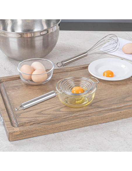 Separador de Huevos Met Lux Acero Inoxidable 26 cm 1 Unidad Separador de Huevos Met Lux Acero Inoxidable 26 cm 1 Unidad