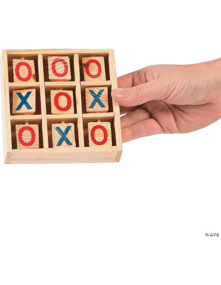 Juego de Tres en Raya de Madera Fun Express - 11.75 cm Juego de Tres en Raya de Madera Fun Express - 11.75 cm